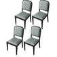 Modern Dining Chair 19'' Wide Open Side Chair with 4 Wood Legs for Home Use Grey 4 Piece Set Black Clearhalo ' kitchen&dining_furn' 'Dining Chairs' 'Dining Tables & Seating' 'dining_chair' 'furn' 'furn_dining_chair' 'Furniture' 'furniture_dining_chair' 'Kitchen & Dining Furniture' 'kitchen' 3541141