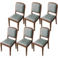 Modern Dining Chair 19'' Wide Open Side Chair with 4 Wood Legs for Home Use Grey 6 Piece Set Walnut Clearhalo ' kitchen&dining_furn' 'Dining Chairs' 'Dining Tables & Seating' 'dining_chair' 'furn' 'furn_dining_chair' 'Furniture' 'furniture_dining_chair' 'Kitchen & Dining Furniture' 'kitchen' 3541148