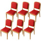 Modern Dining Chair 19'' Wide Open Side Chair with 4 Wood Legs for Home Use Red 6 Piece Set Natural Wood Clearhalo ' kitchen&dining_furn' 'Dining Chairs' 'Dining Tables & Seating' 'dining_chair' 'furn' 'furn_dining_chair' 'Furniture' 'furniture_dining_chair' 'Kitchen & Dining Furniture' 'kitchen' 3541163