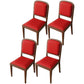 Modern Dining Chair 19'' Wide Open Side Chair with 4 Wood Legs for Home Use Red 4 Piece Set Walnut Clearhalo ' kitchen&dining_furn' 'Dining Chairs' 'Dining Tables & Seating' 'dining_chair' 'furn' 'furn_dining_chair' 'Furniture' 'furniture_dining_chair' 'Kitchen & Dining Furniture' 'kitchen' 3541165