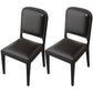 Modern Dining Chair 19'' Wide Open Side Chair with 4 Wood Legs for Home Use Black 2 Piece Set Black Clearhalo ' kitchen&dining_furn' 'Dining Chairs' 'Dining Tables & Seating' 'dining_chair' 'furn' 'furn_dining_chair' 'Furniture' 'furniture_dining_chair' 'Kitchen & Dining Furniture' 'kitchen' 3541167