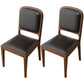 Modern Dining Chair 19'' Wide Open Side Chair with 4 Wood Legs for Home Use Black 2 Piece Set Walnut Clearhalo ' kitchen&dining_furn' 'Dining Chairs' 'Dining Tables & Seating' 'dining_chair' 'furn' 'furn_dining_chair' 'Furniture' 'furniture_dining_chair' 'Kitchen & Dining Furniture' 'kitchen' 3541170