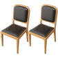 Modern Dining Chair 19'' Wide Open Side Chair with 4 Wood Legs for Home Use Black 2 Piece Set Natural Wood Clearhalo ' kitchen&dining_furn' 'Dining Chairs' 'Dining Tables & Seating' 'dining_chair' 'furn' 'furn_dining_chair' 'Furniture' 'furniture_dining_chair' 'Kitchen & Dining Furniture' 'kitchen' 3541173