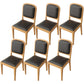 Modern Dining Chair 19'' Wide Open Side Chair with 4 Wood Legs for Home Use Black 6 Piece Set Natural Wood Clearhalo ' kitchen&dining_furn' 'Dining Chairs' 'Dining Tables & Seating' 'dining_chair' 'furn' 'furn_dining_chair' 'Furniture' 'furniture_dining_chair' 'Kitchen & Dining Furniture' 'kitchen' 3541175