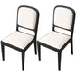 Modern Dining Chair 19'' Wide Open Side Chair with 4 Wood Legs for Home Use White 2 Piece Set Black Clearhalo ' kitchen&dining_furn' 'Dining Chairs' 'Dining Tables & Seating' 'dining_chair' 'furn' 'furn_dining_chair' 'Furniture' 'furniture_dining_chair' 'Kitchen & Dining Furniture' 'kitchen' 3541179