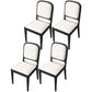 Modern Dining Chair 19'' Wide Open Side Chair with 4 Wood Legs for Home Use White 4 Piece Set Black Clearhalo ' kitchen&dining_furn' 'Dining Chairs' 'Dining Tables & Seating' 'dining_chair' 'furn' 'furn_dining_chair' 'Furniture' 'furniture_dining_chair' 'Kitchen & Dining Furniture' 'kitchen' 3541180
