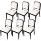 Modern Dining Chair 19'' Wide Open Side Chair with 4 Wood Legs for Home Use White 6 Piece Set Black Clearhalo ' kitchen&dining_furn' 'Dining Chairs' 'Dining Tables & Seating' 'dining_chair' 'furn' 'furn_dining_chair' 'Furniture' 'furniture_dining_chair' 'Kitchen & Dining Furniture' 'kitchen' 3541181