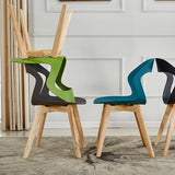 Scandinavian Home Side Chair Indoor Open Back Plastic Dining Room Chair Set Clearhalo ' kitchen&dining_furn' 'Dining Chairs' 'Dining Tables & Seating' 'dining_chair' 'furn' 'furn_dining_chair' 'Furniture' 'furniture_dining_chair' 'Kitchen & Dining Furniture' 'kitchen' 3541231