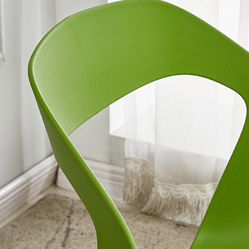 Scandinavian Home Side Chair Indoor Open Back Plastic Dining Room Chair Set Clearhalo ' kitchen&dining_furn' 'Dining Chairs' 'Dining Tables & Seating' 'dining_chair' 'furn' 'furn_dining_chair' 'Furniture' 'furniture_dining_chair' 'Kitchen & Dining Furniture' 'kitchen' 3541235