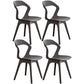 Scandinavian Home Side Chair Indoor Open Back Plastic Dining Room Chair Set Grey 4 Piece Set Plastic Clearhalo ' kitchen&dining_furn' 'Dining Chairs' 'Dining Tables & Seating' 'dining_chair' 'furn' 'furn_dining_chair' 'Furniture' 'furniture_dining_chair' 'Kitchen & Dining Furniture' 'kitchen' 3541237