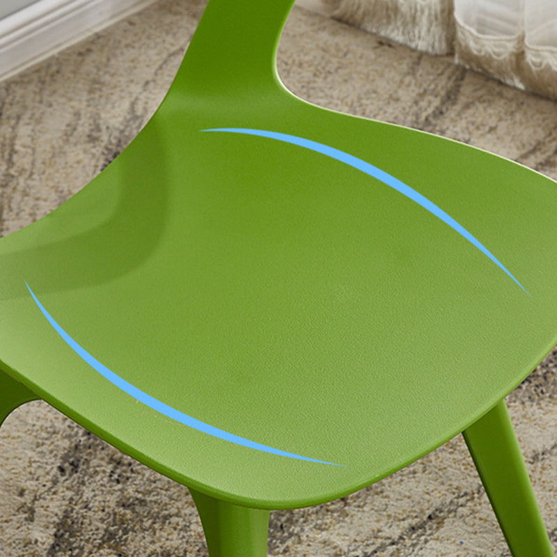 Scandinavian Home Side Chair Indoor Open Back Plastic Dining Room Chair Set Clearhalo ' kitchen&dining_furn' 'Dining Chairs' 'Dining Tables & Seating' 'dining_chair' 'furn' 'furn_dining_chair' 'Furniture' 'furniture_dining_chair' 'Kitchen & Dining Furniture' 'kitchen' 3541238