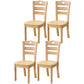 Traditional Style Oak Solid Wood Dining Chair Ladder Back Dining Chair Natural 4 Piece Set Clearhalo ' kitchen&dining_furn' 'Dining Chairs' 'Dining Tables & Seating' 'dining_chair' 'furn' 'furn_dining_chair' 'Furniture' 'furniture_dining_chair' 'Kitchen & Dining Furniture' 'kitchen' 3541266