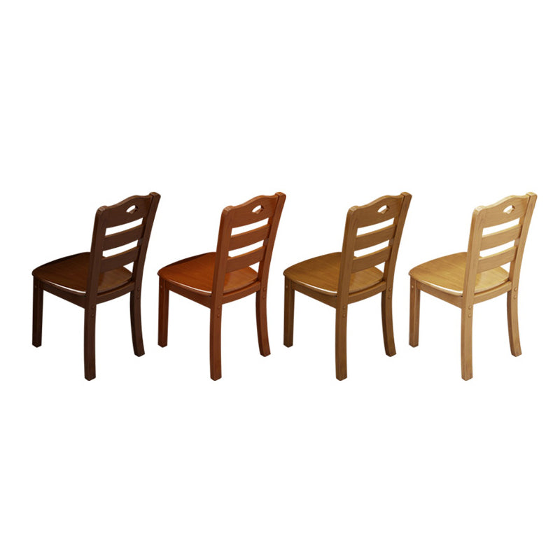 Traditional Style Oak Solid Wood Dining Chair Ladder Back Dining Chair Clearhalo ' kitchen&dining_furn' 'Dining Chairs' 'Dining Tables & Seating' 'dining_chair' 'furn' 'furn_dining_chair' 'Furniture' 'furniture_dining_chair' 'Kitchen & Dining Furniture' 'kitchen' 3541270