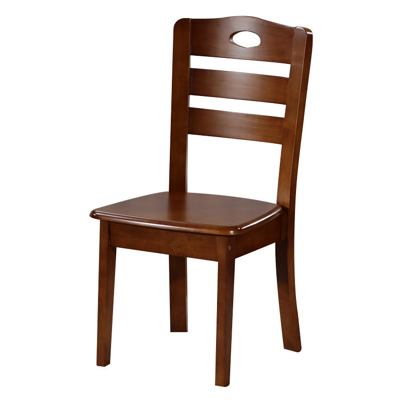 Traditional Style Oak Solid Wood Dining Chair Ladder Back Dining Chair Clearhalo ' kitchen&dining_furn' 'Dining Chairs' 'Dining Tables & Seating' 'dining_chair' 'furn' 'furn_dining_chair' 'Furniture' 'furniture_dining_chair' 'Kitchen & Dining Furniture' 'kitchen' 3541273