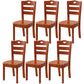 Traditional Style Oak Solid Wood Dining Chair Ladder Back Dining Chair Red 6 Piece Set Clearhalo ' kitchen&dining_furn' 'Dining Chairs' 'Dining Tables & Seating' 'dining_chair' 'furn' 'furn_dining_chair' 'Furniture' 'furniture_dining_chair' 'Kitchen & Dining Furniture' 'kitchen' 3541274