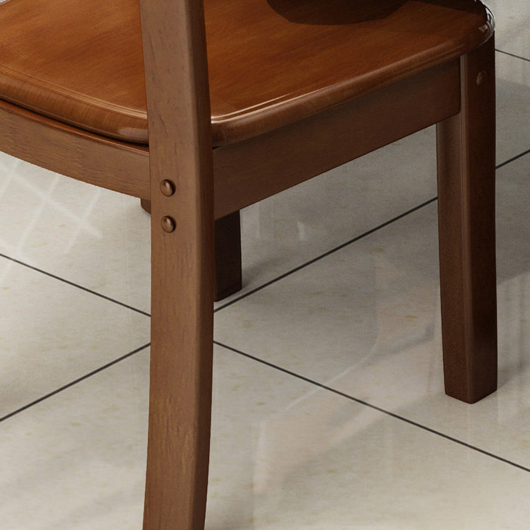 Traditional Style Oak Solid Wood Dining Chair Ladder Back Dining Chair Clearhalo ' kitchen&dining_furn' 'Dining Chairs' 'Dining Tables & Seating' 'dining_chair' 'furn' 'furn_dining_chair' 'Furniture' 'furniture_dining_chair' 'Kitchen & Dining Furniture' 'kitchen' 3541278