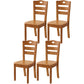 Traditional Style Oak Solid Wood Dining Chair Ladder Back Dining Chair Brown 4 Piece Set Clearhalo ' kitchen&dining_furn' 'Dining Chairs' 'Dining Tables & Seating' 'dining_chair' 'furn' 'furn_dining_chair' 'Furniture' 'furniture_dining_chair' 'Kitchen & Dining Furniture' 'kitchen' 3541279