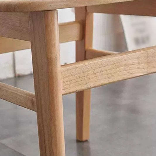 Modern Kitchen Opening Back Dining Side Chair Khaki Wood Dining Side Chair Clearhalo ' kitchen&dining_furn' 'Dining Chairs' 'Dining Tables & Seating' 'dining_chair' 'furn' 'furn_dining_chair' 'Furniture' 'furniture_dining_chair' 'Kitchen & Dining Furniture' 'kitchen' 3541297