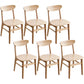 Modern Kitchen Opening Back Dining Side Chair Khaki Wood Dining Side Chair Natural Wood 6 Piece Set Clearhalo ' kitchen&dining_furn' 'Dining Chairs' 'Dining Tables & Seating' 'dining_chair' 'furn' 'furn_dining_chair' 'Furniture' 'furniture_dining_chair' 'Kitchen & Dining Furniture' 'kitchen' 3541303