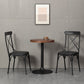 Industrial Coffee Shop Metal Side Chair Black Cross Back Folding Chair Clearhalo ' kitchen&dining_furn' 'Dining Chairs' 'Dining Tables & Seating' 'dining_chair' 'furn' 'furn_dining_chair' 'Furniture' 'furniture_dining_chair' 'Kitchen & Dining Furniture' 'kitchen' 3541311
