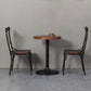 Industrial Coffee Shop Metal Side Chair Black Cross Back Folding Chair Clearhalo ' kitchen&dining_furn' 'Dining Chairs' 'Dining Tables & Seating' 'dining_chair' 'furn' 'furn_dining_chair' 'Furniture' 'furniture_dining_chair' 'Kitchen & Dining Furniture' 'kitchen' 3541322
