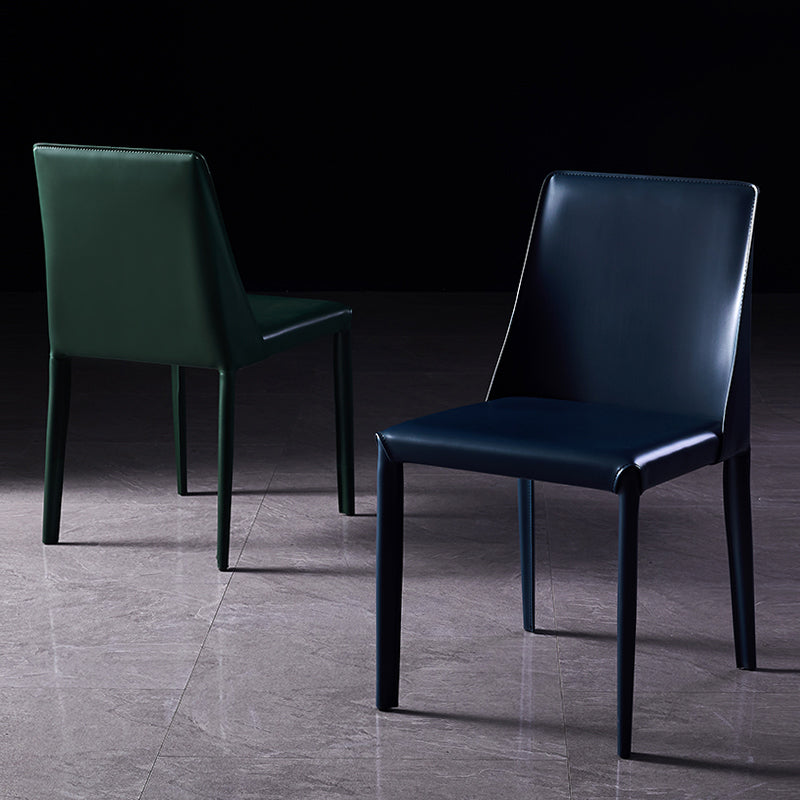 Modern Saddle Chair with Metal Base 32"H Leather Dining Chair for Restaurant Clearhalo ' kitchen&dining_furn' 'Dining Chairs' 'Dining Tables & Seating' 'dining_chair' 'furn' 'furn_dining_chair' 'Furniture' 'furniture_dining_chair' 'Kitchen & Dining Furniture' 'kitchen' 3541351