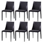 Modern Saddle Chair with Metal Base 32"H Leather Dining Chair for Restaurant Black 6 Piece Set Clearhalo ' kitchen&dining_furn' 'Dining Chairs' 'Dining Tables & Seating' 'dining_chair' 'furn' 'furn_dining_chair' 'Furniture' 'furniture_dining_chair' 'Kitchen & Dining Furniture' 'kitchen' 3541352