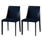 Modern Saddle Chair with Metal Base 32"H Leather Dining Chair for Restaurant Blue 2 Piece Set Clearhalo ' kitchen&dining_furn' 'Dining Chairs' 'Dining Tables & Seating' 'dining_chair' 'furn' 'furn_dining_chair' 'Furniture' 'furniture_dining_chair' 'Kitchen & Dining Furniture' 'kitchen' 3541360