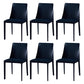 Modern Saddle Chair with Metal Base 32"H Leather Dining Chair for Restaurant Blue 6 Piece Set Clearhalo ' kitchen&dining_furn' 'Dining Chairs' 'Dining Tables & Seating' 'dining_chair' 'furn' 'furn_dining_chair' 'Furniture' 'furniture_dining_chair' 'Kitchen & Dining Furniture' 'kitchen' 3541364