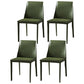 Modern Saddle Chair with Metal Base 32"H Leather Dining Chair for Restaurant Green 4 Piece Set Clearhalo ' kitchen&dining_furn' 'Dining Chairs' 'Dining Tables & Seating' 'dining_chair' 'furn' 'furn_dining_chair' 'Furniture' 'furniture_dining_chair' 'Kitchen & Dining Furniture' 'kitchen' 3541368
