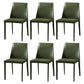 Modern Saddle Chair with Metal Base 32"H Leather Dining Chair for Restaurant Green 6 Piece Set Clearhalo ' kitchen&dining_furn' 'Dining Chairs' 'Dining Tables & Seating' 'dining_chair' 'furn' 'furn_dining_chair' 'Furniture' 'furniture_dining_chair' 'Kitchen & Dining Furniture' 'kitchen' 3541370