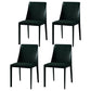 Modern Saddle Chair with Metal Base 32"H Leather Dining Chair for Restaurant Blackish Green 4 Piece Set Clearhalo ' kitchen&dining_furn' 'Dining Chairs' 'Dining Tables & Seating' 'dining_chair' 'furn' 'furn_dining_chair' 'Furniture' 'furniture_dining_chair' 'Kitchen & Dining Furniture' 'kitchen' 3541376
