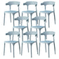 Glam Plastic Side Chair Matte Finish Open Back Dining Chair for Dinning Room Light Gray 8 Piece Set Clearhalo ' kitchen&dining_furn' 'Dining Chairs' 'Dining Tables & Seating' 'dining_chair' 'furn' 'furn_dining_chair' 'Furniture' 'furniture_dining_chair' 'Kitchen & Dining Furniture' 'kitchen' 3541388