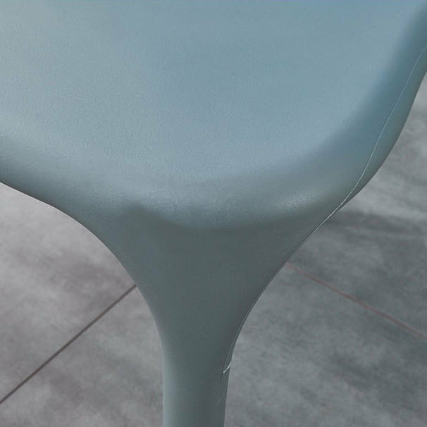 Glam Plastic Side Chair Matte Finish Open Back Dining Chair for Dinning Room Clearhalo ' kitchen&dining_furn' 'Dining Chairs' 'Dining Tables & Seating' 'dining_chair' 'furn' 'furn_dining_chair' 'Furniture' 'furniture_dining_chair' 'Kitchen & Dining Furniture' 'kitchen' 3541393