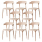 Glam Plastic Side Chair Matte Finish Open Back Dining Chair for Dinning Room Khaki 8 Piece Set Clearhalo ' kitchen&dining_furn' 'Dining Chairs' 'Dining Tables & Seating' 'dining_chair' 'furn' 'furn_dining_chair' 'Furniture' 'furniture_dining_chair' 'Kitchen & Dining Furniture' 'kitchen' 3541413