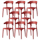 Glam Plastic Side Chair Matte Finish Open Back Dining Chair for Dinning Room Burgundy 8 Piece Set Clearhalo ' kitchen&dining_furn' 'Dining Chairs' 'Dining Tables & Seating' 'dining_chair' 'furn' 'furn_dining_chair' 'Furniture' 'furniture_dining_chair' 'Kitchen & Dining Furniture' 'kitchen' 3541415