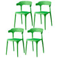 Glam Plastic Side Chair Matte Finish Open Back Dining Chair for Dinning Room Turquoise 4 Piece Set Clearhalo ' kitchen&dining_furn' 'Dining Chairs' 'Dining Tables & Seating' 'dining_chair' 'furn' 'furn_dining_chair' 'Furniture' 'furniture_dining_chair' 'Kitchen & Dining Furniture' 'kitchen' 3541418