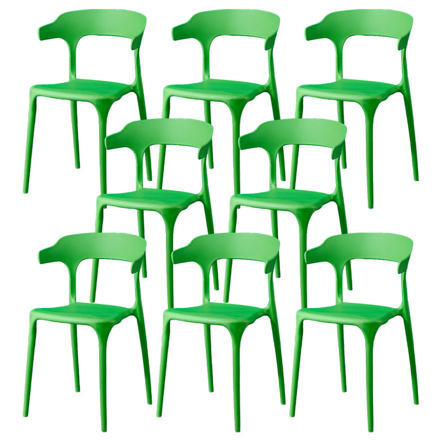 Glam Plastic Side Chair Matte Finish Open Back Dining Chair for Dinning Room Turquoise 8 Piece Set Clearhalo ' kitchen&dining_furn' 'Dining Chairs' 'Dining Tables & Seating' 'dining_chair' 'furn' 'furn_dining_chair' 'Furniture' 'furniture_dining_chair' 'Kitchen & Dining Furniture' 'kitchen' 3541419