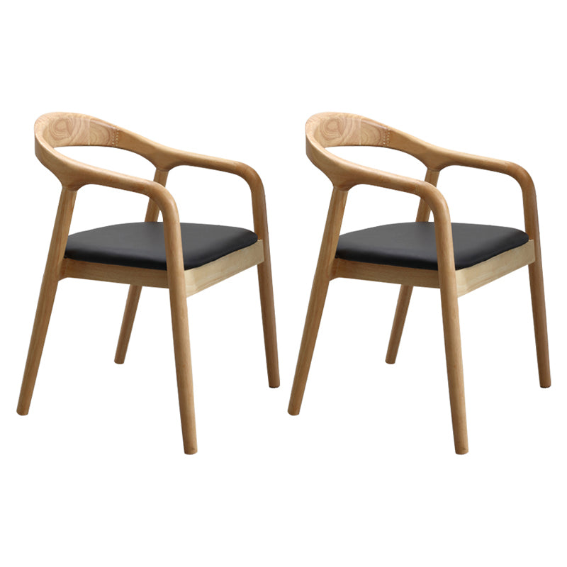 Contemporary Solid Wood Dining Room Chair Open Back Dining Side Chair for Home Natural Solid Wood 2 Piece Set Clearhalo ' kitchen&dining_furn' 'Dining Chairs' 'Dining Tables & Seating' 'dining_chair' 'furn' 'furn_dining_chair' 'Furniture' 'furniture_dining_chair' 'Kitchen & Dining Furniture' 'kitchen' 3541423