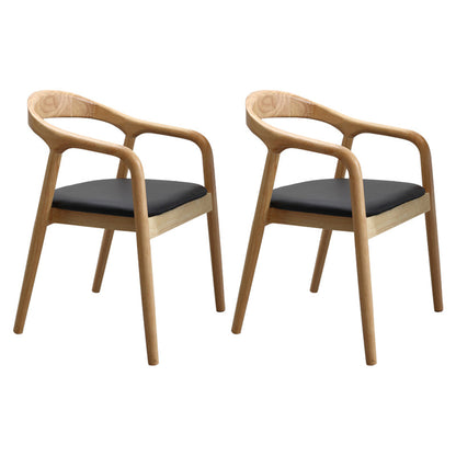 Contemporary Solid Wood Dining Room Chair Open Back Dining Side Chair for Home Natural Solid Wood 2 Piece Set Clearhalo ' kitchen&dining_furn' 'Dining Chairs' 'Dining Tables & Seating' 'dining_chair' 'furn' 'furn_dining_chair' 'Furniture' 'furniture_dining_chair' 'Kitchen & Dining Furniture' 'kitchen' 3541423