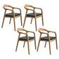 Contemporary Solid Wood Dining Room Chair Open Back Dining Side Chair for Home Natural Solid Wood 4 Piece Set Clearhalo ' kitchen&dining_furn' 'Dining Chairs' 'Dining Tables & Seating' 'dining_chair' 'furn' 'furn_dining_chair' 'Furniture' 'furniture_dining_chair' 'Kitchen & Dining Furniture' 'kitchen' 3541424
