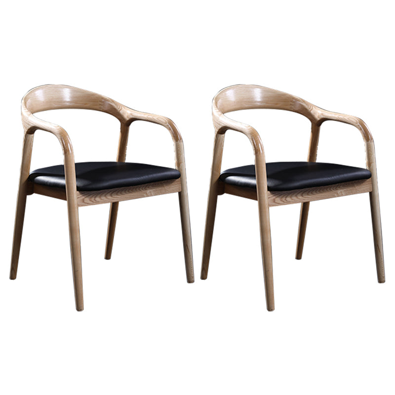Contemporary Solid Wood Dining Room Chair Open Back Dining Side Chair for Home Natural Ash 2 Piece Set Clearhalo ' kitchen&dining_furn' 'Dining Chairs' 'Dining Tables & Seating' 'dining_chair' 'furn' 'furn_dining_chair' 'Furniture' 'furniture_dining_chair' 'Kitchen & Dining Furniture' 'kitchen' 3541428