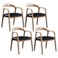 Contemporary Solid Wood Dining Room Chair Open Back Dining Side Chair for Home Natural Ash 4 Piece Set Clearhalo ' kitchen&dining_furn' 'Dining Chairs' 'Dining Tables & Seating' 'dining_chair' 'furn' 'furn_dining_chair' 'Furniture' 'furniture_dining_chair' 'Kitchen & Dining Furniture' 'kitchen' 3541431