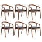 Contemporary Solid Wood Dining Room Chair Open Back Dining Side Chair for Home Walnut Solid Wood 6 Piece Set Clearhalo ' kitchen&dining_furn' 'Dining Chairs' 'Dining Tables & Seating' 'dining_chair' 'furn' 'furn_dining_chair' 'Furniture' 'furniture_dining_chair' 'Kitchen & Dining Furniture' 'kitchen' 3541439