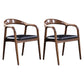 Contemporary Solid Wood Dining Room Chair Open Back Dining Side Chair for Home Walnut Ash 2 Piece Set Clearhalo ' kitchen&dining_furn' 'Dining Chairs' 'Dining Tables & Seating' 'dining_chair' 'furn' 'furn_dining_chair' 'Furniture' 'furniture_dining_chair' 'Kitchen & Dining Furniture' 'kitchen' 3541440