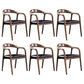 Contemporary Solid Wood Dining Room Chair Open Back Dining Side Chair for Home Walnut Ash 6 Piece Set Clearhalo ' kitchen&dining_furn' 'Dining Chairs' 'Dining Tables & Seating' 'dining_chair' 'furn' 'furn_dining_chair' 'Furniture' 'furniture_dining_chair' 'Kitchen & Dining Furniture' 'kitchen' 3541444