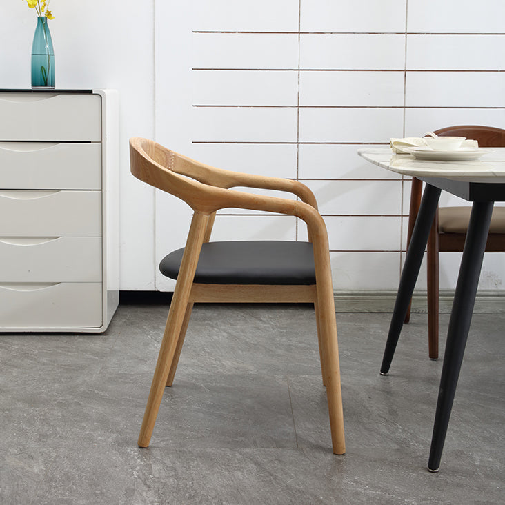 Contemporary Solid Wood Dining Room Chair Open Back Dining Side Chair for Home Clearhalo ' kitchen&dining_furn' 'Dining Chairs' 'Dining Tables & Seating' 'dining_chair' 'furn' 'furn_dining_chair' 'Furniture' 'furniture_dining_chair' 'Kitchen & Dining Furniture' 'kitchen' 3541445