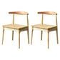 Contemporary Wood Indoor Open Back Side Chair of 18'' Wide Dining Chair Wood 2 Piece Set Natural Wood Clearhalo ' kitchen&dining_furn' 'Dining Chairs' 'Dining Tables & Seating' 'dining_chair' 'furn' 'furn_dining_chair' 'Furniture' 'furniture_dining_chair' 'Kitchen & Dining Furniture' 'kitchen' 3541465