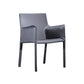 Faux Leather Modern Dining Chair Matte Finish Parsons Dining Arm Chair Dark Gray 1 Piece Clearhalo ' kitchen&dining_furn' 'Dining Chairs' 'Dining Tables & Seating' 'dining_chair' 'furn' 'furn_dining_chair' 'Furniture' 'furniture_dining_chair' 'Kitchen & Dining Furniture' 'kitchen' 3541483