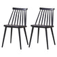 Modern Indoor-Outdoor Plastic Chair Matte Finish Slat Back Side Chair Sets Black 2 Piece Set Clearhalo ' kitchen&dining_furn' 'Dining Chairs' 'Dining Tables & Seating' 'dining_chair' 'furn' 'furn_dining_chair' 'Furniture' 'furniture_dining_chair' 'Kitchen & Dining Furniture' 'kitchen' 3541506
